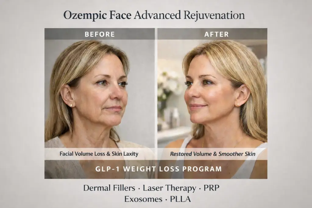 Facial rejuvenation with Ozempic treatments