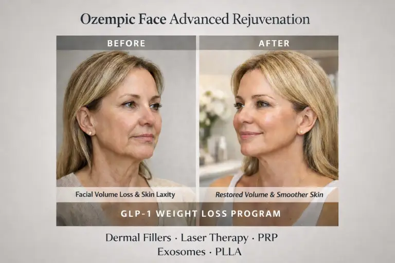 Facial rejuvenation with Ozempic treatments