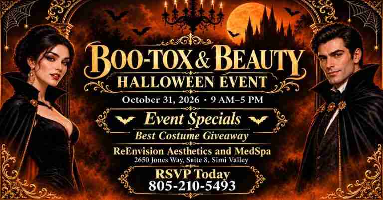 Boo-Tox & Beauty at ReEnvision! Join us Halloween, Oct. 31